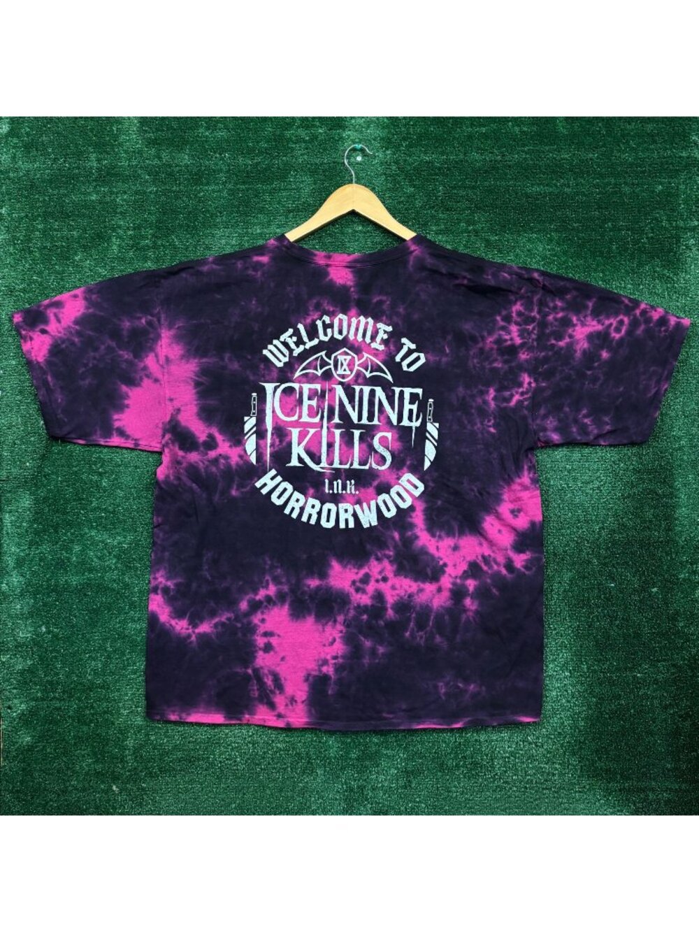 Ice Nine Kills Welcome to Horrorwood Heavy Metal Band Tie-Dye T-Shirt Size XXXL